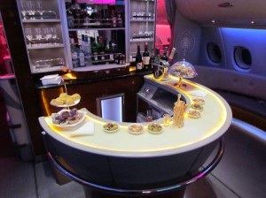 Emirates A380 inflight Bar